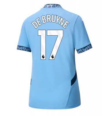 Manchester City Kevin De Bruyne #17 Primera Equipación Mujer 2024-25 Manga Corta